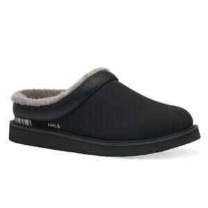 Sanuk Men's Black Cozy Vibe‎ Slip On Slipper Size 9